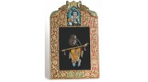 Krishna Charan Bansuri Frame (Gold Leafed)